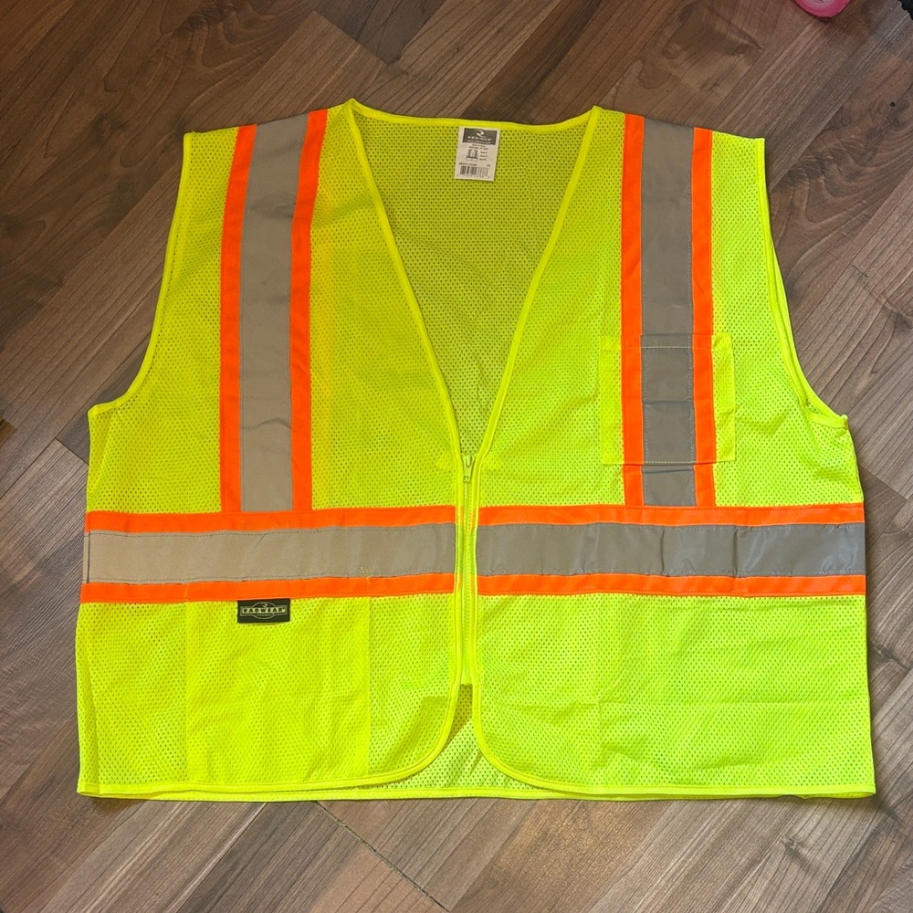 Radians Radwear Contrast Green Safety Vest size 2X